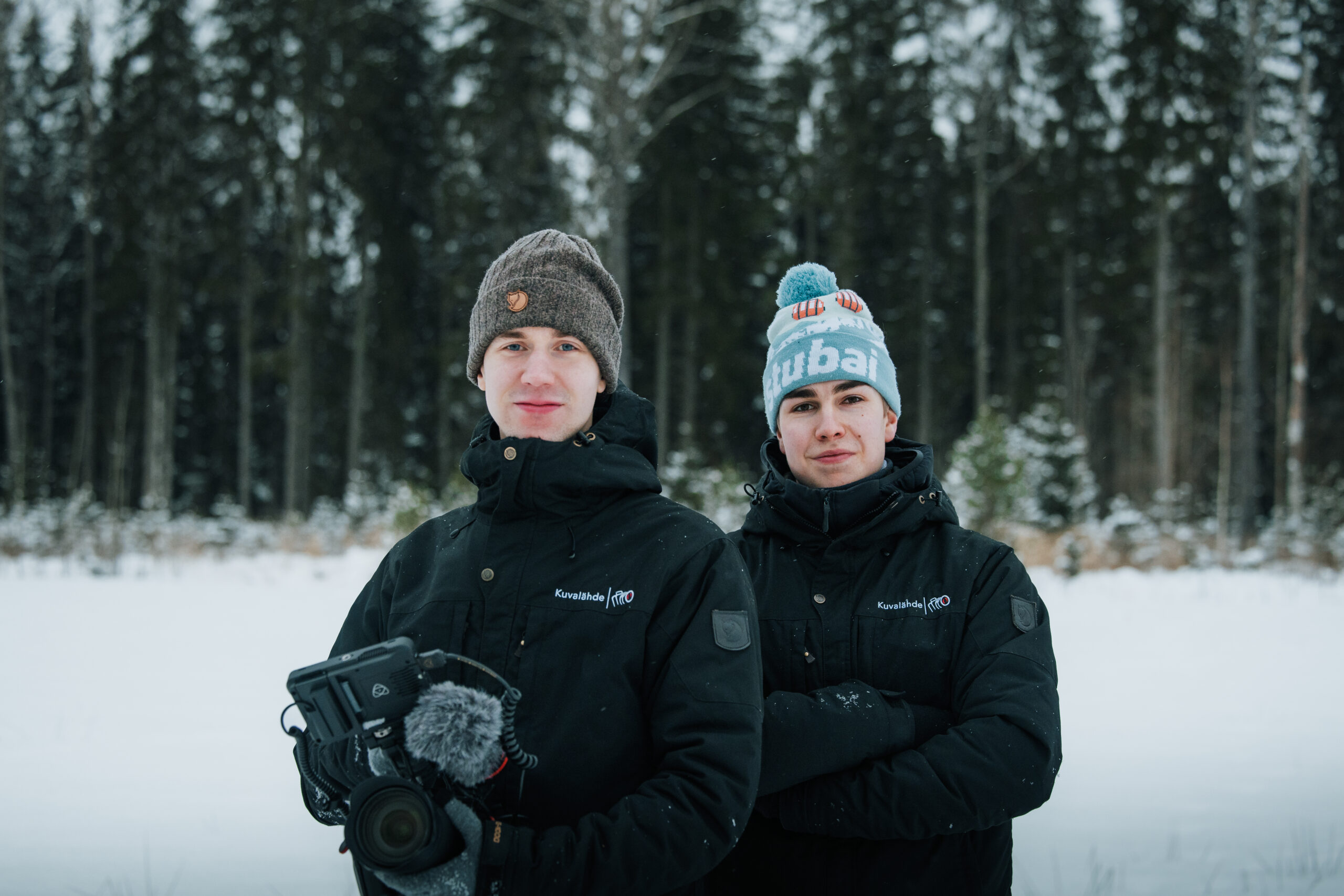Valtteri and Konsta on location