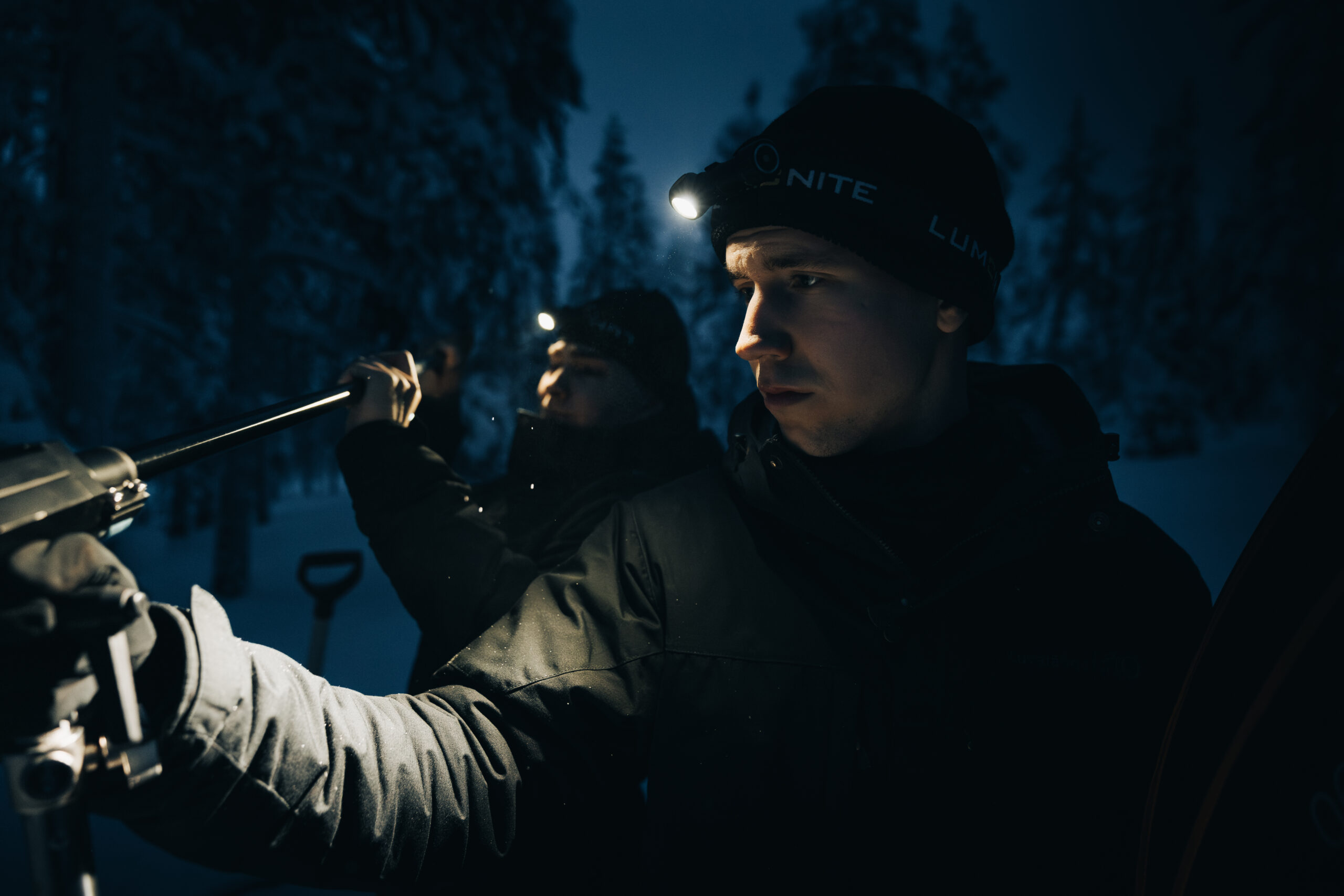 Valtteri and Konsta on location